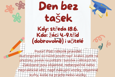 Den bez školních tašek