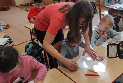 Budoucí prvňáci na návštěvě ve Veselé škole