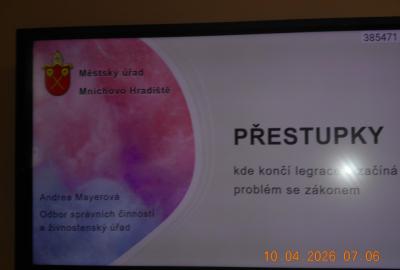 Beseda o přestupcích